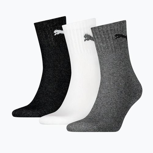Ponožky PUMA Short Crew 3 pairs grey/white/black