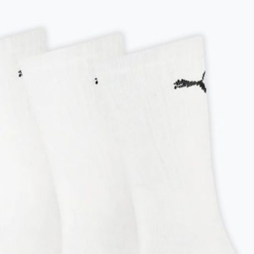 Ponožky PUMA Sport Crew Stripe 3 pairs white