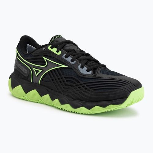 Topánky na padel Mizuno Wave Enforce Tour 2 black/foliage green/glowing ap