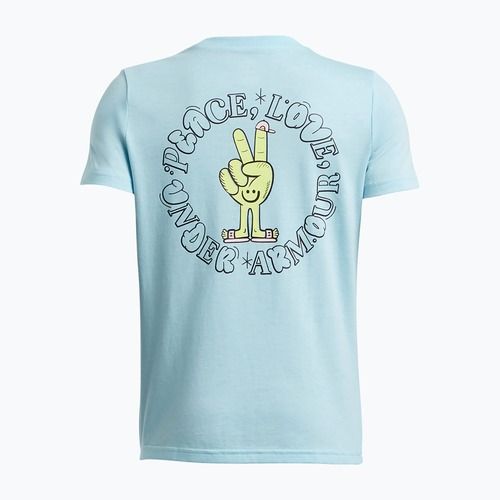 Detské tréningové tričko Under Armour Peace Love UA blue