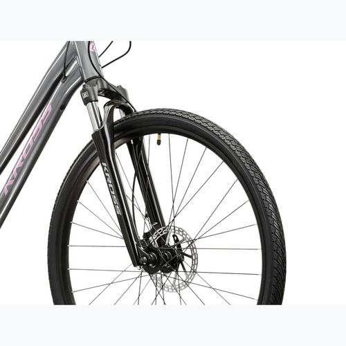 Dámsky krosový bicykel KROSS Evado 4.0 In grey/pink/gloss