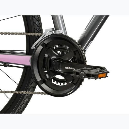 Dámsky krosový bicykel KROSS Evado 4.0 In grey/pink/gloss
