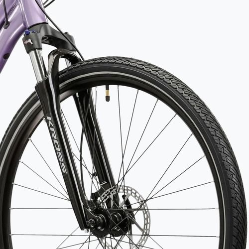 Dámsky krosový bicykel KROSS Evado 5.0 In purple/black/gloss