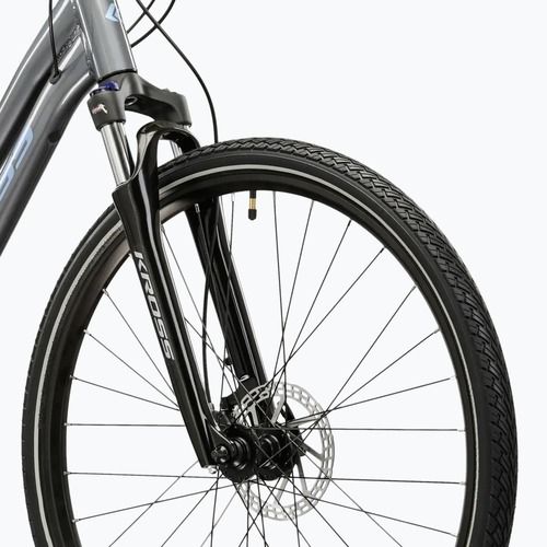 Dámsky krosový bicykel KROSS Evado 5.0 In grey/blue/gloss