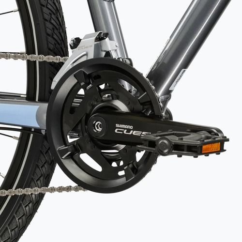 Dámsky krosový bicykel KROSS Evado 5.0 In grey/blue/gloss