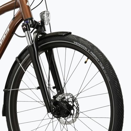 Trekingový bicykel KROSS Trans 5.0 brown/silver/gloss