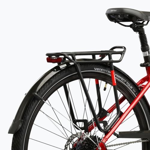 Dámsky trekingový bicykel KROSS Trans 5.0 In red/silver/gloss
