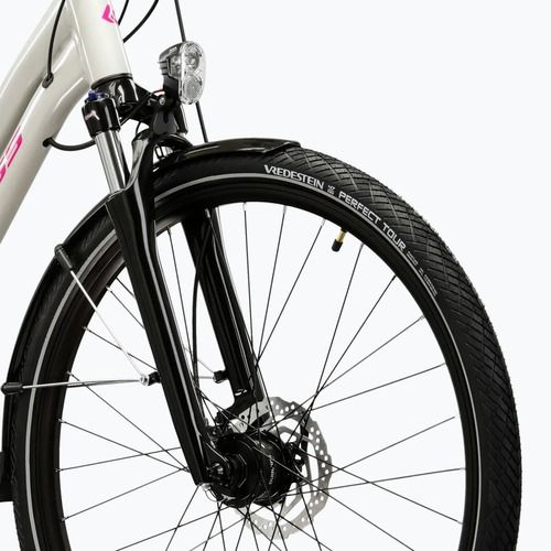 Dámsky trekingový bicykel KROSS Trans 5.0 In grey/pink/gloss