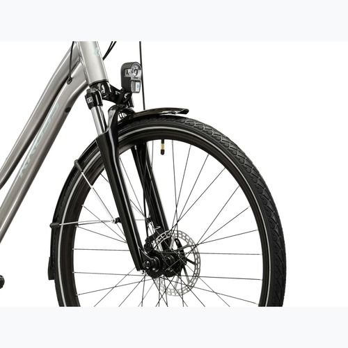 Dámsky trekingový bicykel KROSS Trans 3.0 In silver/gray/gloss