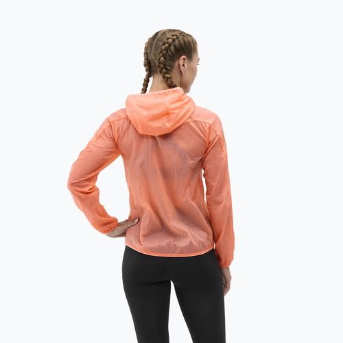 Dámska bežecká bunda HOKA Skyflow neon cantaloupe