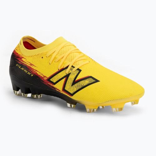 Futbalové kopačky New Balance Furon Elite V8 FG punch yellow/black 100/fire cracker