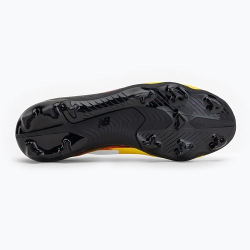 Detské futbalové kopačky New Balance Furon Team V8 FG punch yellow/black 100/fire cracker