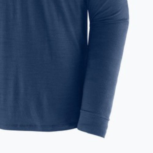 Pánske tričko longsleeve Patagonia Cap Cool Merino Blend Graphic heritage header/clement blue