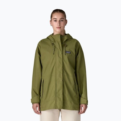 Dámska nepremokavá bunda Patagonia Outdoor Everyday Rain caper green