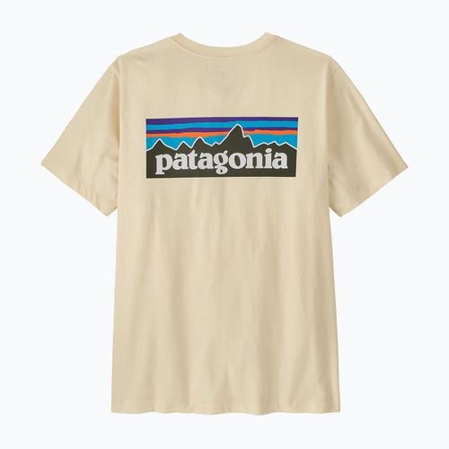 Pánske tričko Patagonia P-6 Logo undyed natural