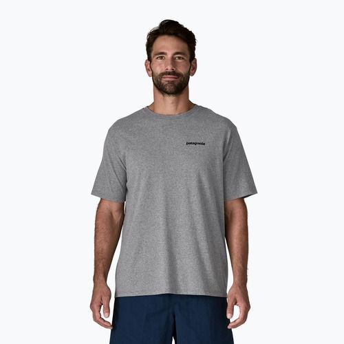 Pánske tričko Patagonia P-6 Logo Responsibili-Tee gravel heather