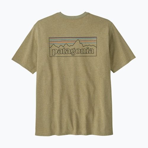 Pánske tričko Patagonia P-6 Logo Responsibili-Tee p-6 outline/gumtree green