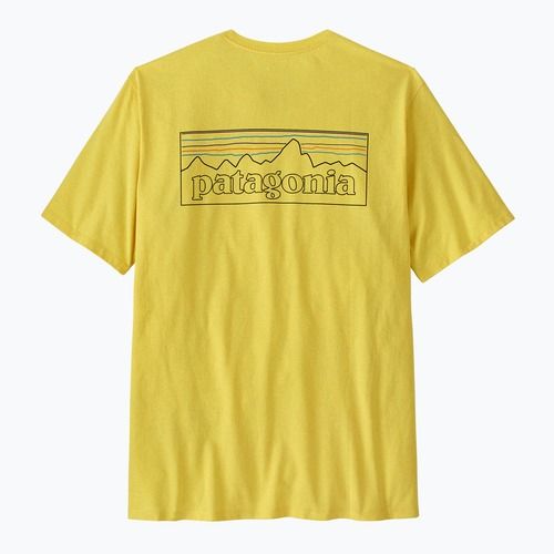 Pánske tričko Patagonia P-6 Logo Responsibili-Tee p-6 outline/lemon zest
