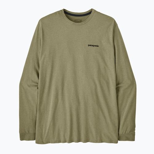 Pánske tričko longsleeve Patagonia P-6 Logo Responsibili p-6 outline/gumtree green