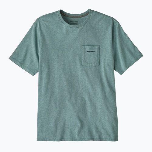 Pánske tričko Patagonia Boardshort Logo Pocket Responsibili blue sage