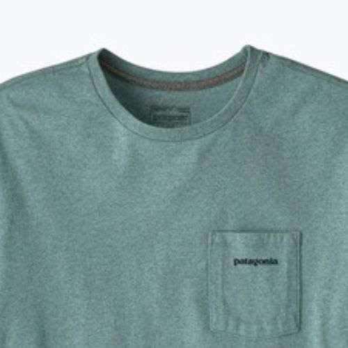 Pánske tričko Patagonia Boardshort Logo Pocket Responsibili blue sage
