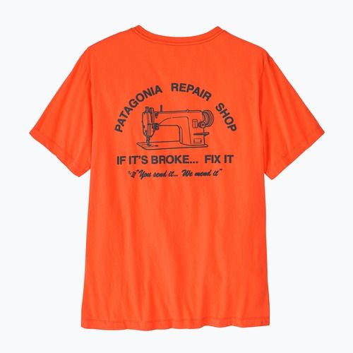 Pánske tričko Patagonia Repair Shop orange peel