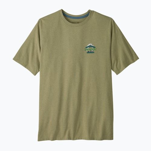 Pánske trekingové tričko Patagonia Great Waves Responsibili Tee gumtree green