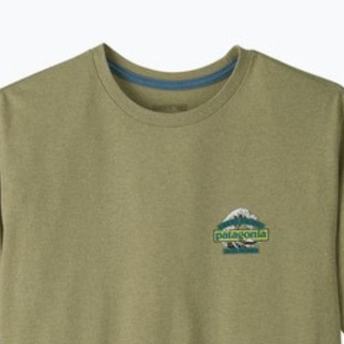Pánske trekingové tričko Patagonia Great Waves Responsibili Tee gumtree green
