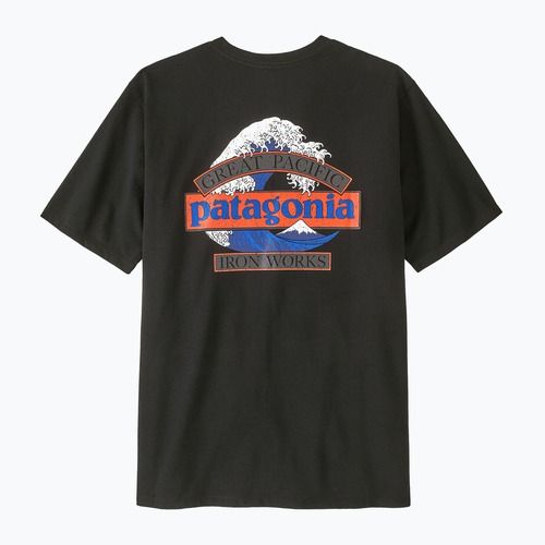 Pánske trekingové tričko Patagonia Great Waves Responsibili Tee black
