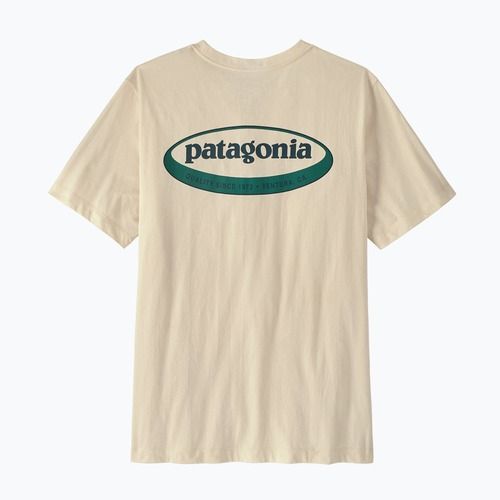 Pánske tričko Patagonia '95 Oval Logo undyed natural