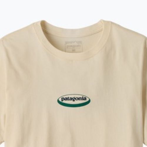 Pánske tričko Patagonia '95 Oval Logo undyed natural