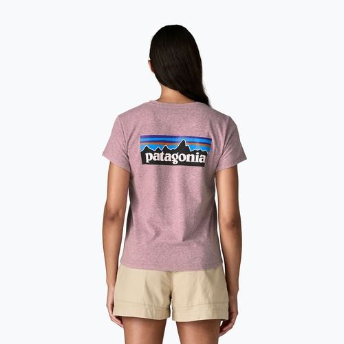 Dámske tričko Patagonia P-6 Logo Responsibili-Tee qulet violet