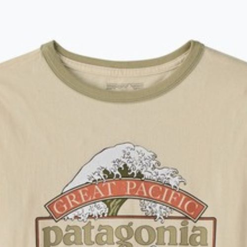 Dámske tričko Patagonia Great Waves Ringer Tee undyed natural