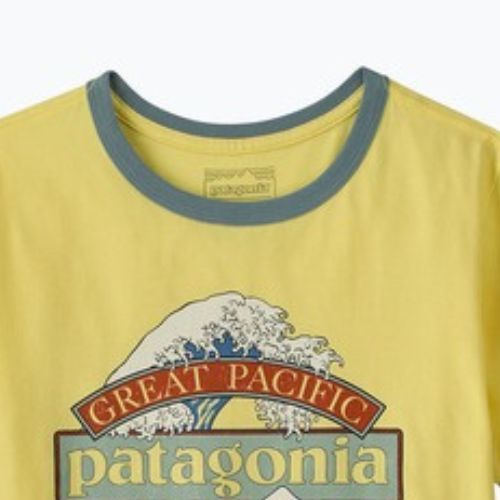 Dámske tričko Patagonia Great Waves Ringer Tee lemon zest