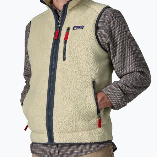 Pánska vesta Patagonia Retro Pile Fleece pelican w/smolder blue