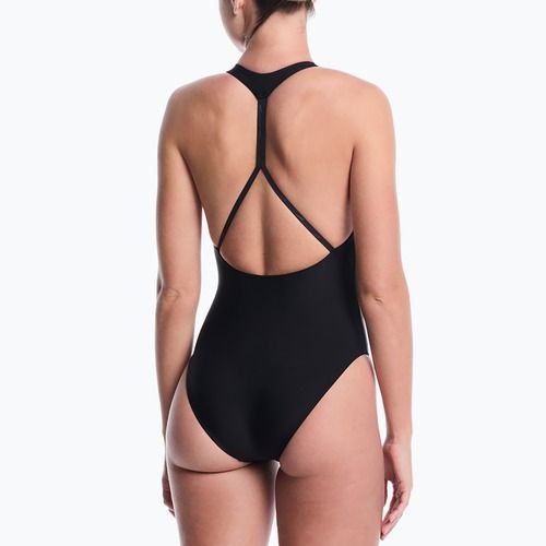 Dámske jednodielne plavky Nike Hydralock Luxe Sail Boat V-Neck black
