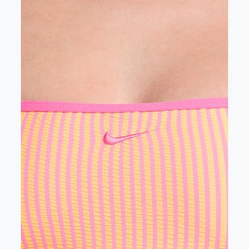 Vrchný diel plaviek Nike Ripple Texture Bralette Classic Bikini pink glow