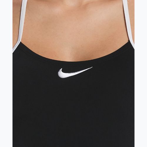 Dámske jednodielne plavky Nike Hydrastrong Logo Graphic T-Back black