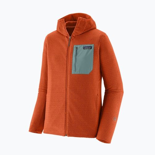 Pánska trekingová mikina Patagonia R1 Air Full Zip Hoody coal orange