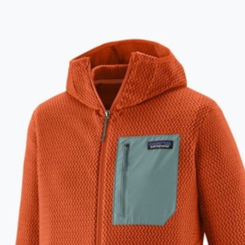 Pánska trekingová mikina Patagonia R1 Air Full Zip Hoody coal orange