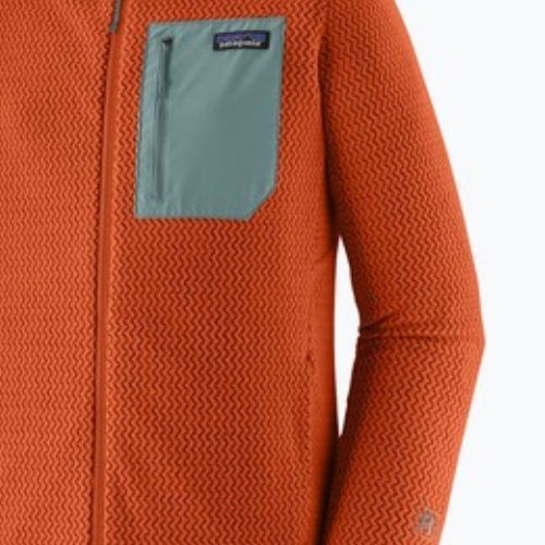 Pánska trekingová mikina Patagonia R1 Air Full Zip Hoody coal orange