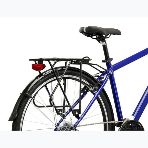 Pánsky trekingový bicykel KROSS Trans 1.0 navy blue/silver/gloss