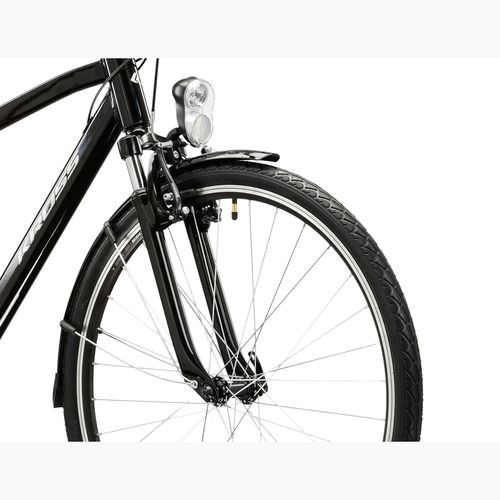 Pánsky trekingový bicykel KROSS Trans 1.0 black/silver/gloss