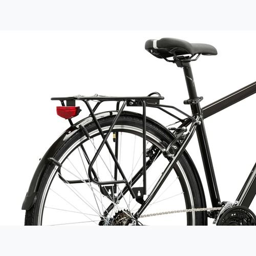 Pánsky trekingový bicykel KROSS Trans 1.0 black/silver/gloss