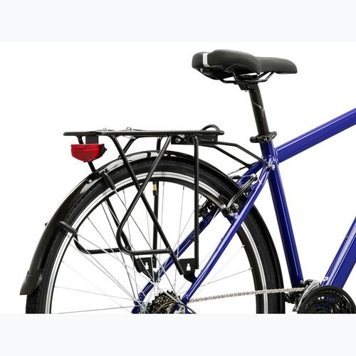 Pánsky trekingový bicykel KROSS Trans 1.0 navy blue/silver/gloss