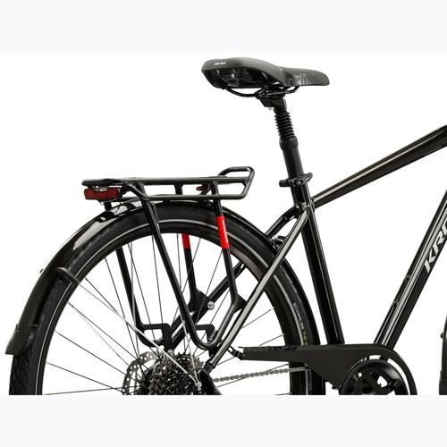 Pánsky trekingový bicykel KROSS Trans 7.0 black/silver/gloss