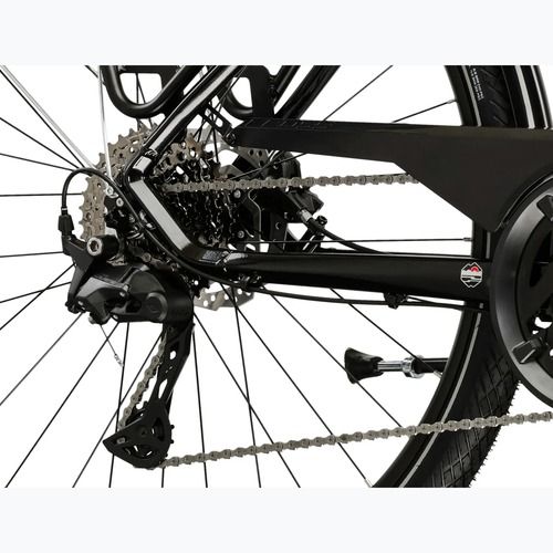 Pánsky trekingový bicykel KROSS Trans 7.0 black/silver/gloss