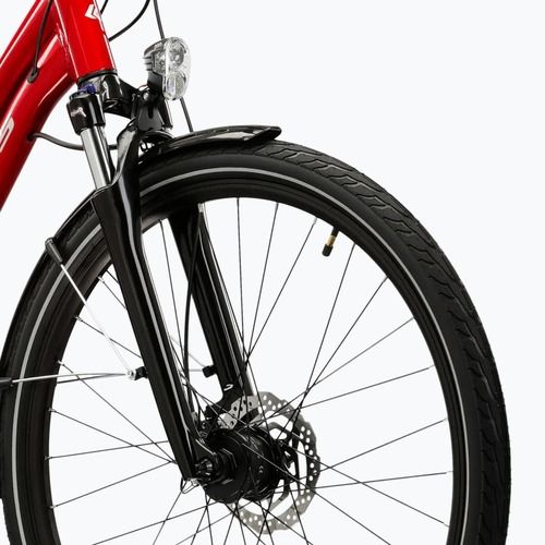 Dámsky trekingový bicykel KROSS Trans 5.0 In red/silver/gloss