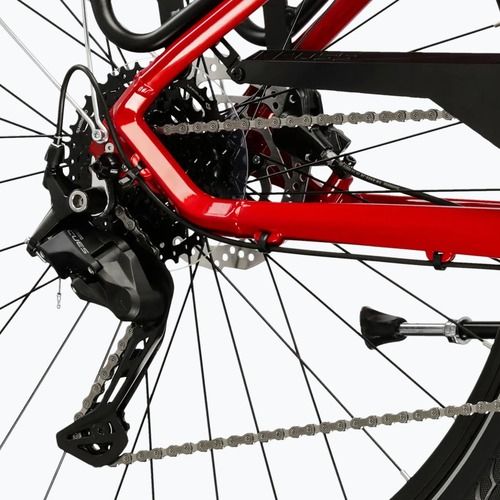 Dámsky trekingový bicykel KROSS Trans 5.0 In red/silver/gloss