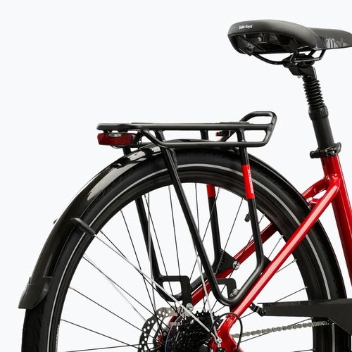Dámsky trekingový bicykel KROSS Trans 5.0 In red/silver/gloss